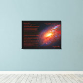 Desiderata, M106 spiraalvormig sterrenstelsel, sto Canvas Afdruk (Insitu (Houten vloer))