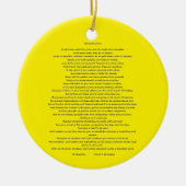 DESIDERATA MAX ERHMANN KERAMISCH ORNAMENT (Voorkant)