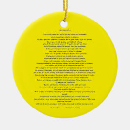 DESIDERATA MAX ERHMANN KERAMISCH ORNAMENT