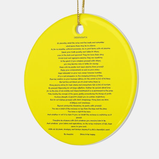 DESIDERATA MAX ERHMANN KERAMISCH ORNAMENT (Links)