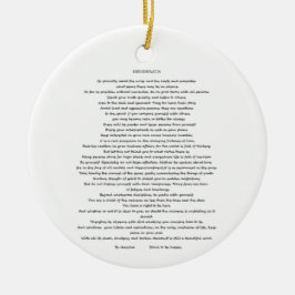 DESIDERATA MAX ERHMANN ORNAMENT