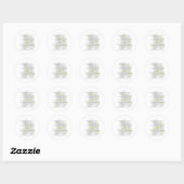 Desiderata met Daisies Ronde Sticker (Vel)