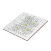 Desiderata met Daisies Tegeltje (Zijkant)
