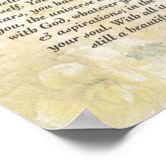 DESIDERATA MET Fijne Butterflies Poster (Hoek)