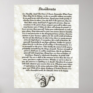 DESIDERATA MET Vlaanderen Poster