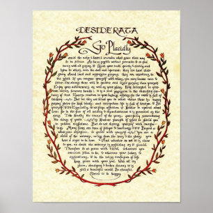 DESIDERATA MET Wreator Trim Poster