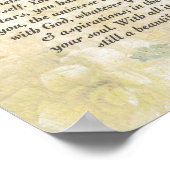 DESIDERATA met zorgvuldige botervliegen Poster (Hoek)