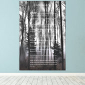 DESIDERATA Misty Autumn Forest Canvas Afdruk (Insitu (Houten vloer))