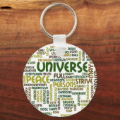 Desiderata Motivatie gedicht woorden keyring Sleutelhanger (Voorkant)