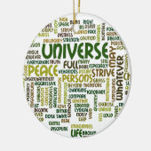 Desiderata Motivatie Poem Words Pendant Keramisch Ornament (Links)