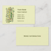 Desiderata Motivation Poem Calling Card Visitekaartje (Voorkant / Achterkant)