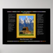 DESIDERATA Mountain Barn-Posters Poster (Voorkant)