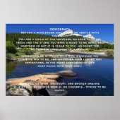 DESIDERATA Mountain Lake Posters (Voorkant)