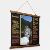 DESIDERATA Mountain watervallei Hangend Wandkleed (Gebogen)