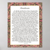 DESIDERATA Multicolor Trim Poster (Voorkant)