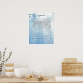 DESIDERATA, nauwkeurige wolken Poster (Keuken)