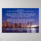 DESIDERATA Night City-Posters Poster (Voorkant)