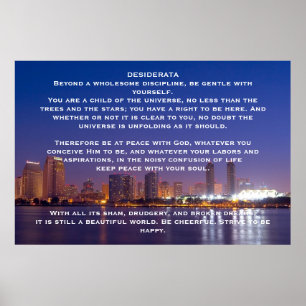 DESIDERATA Night City-Posters Poster