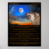 Desiderata Night Howl Posters (Voorkant)