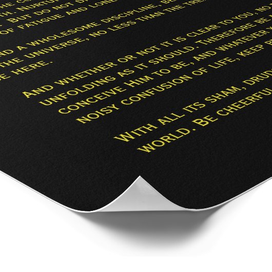 Desiderata - Noord-Amerikaanse en Pelican Nebulae Poster (Hoek)