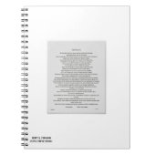 DESIDERATA NOTITIEBOEK (Voorkant)