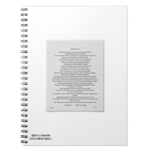 DESIDERATA NOTITIEBOEK