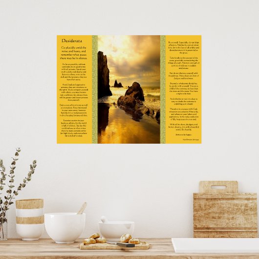 Desiderata Ocean Rock Posters (Keuken)