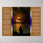 Desiderata Ocean silhouette Posters (Voorkant)