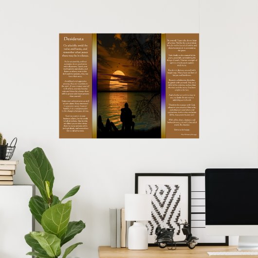 Desiderata Ocean silhouette Posters (Thuiskantoor)