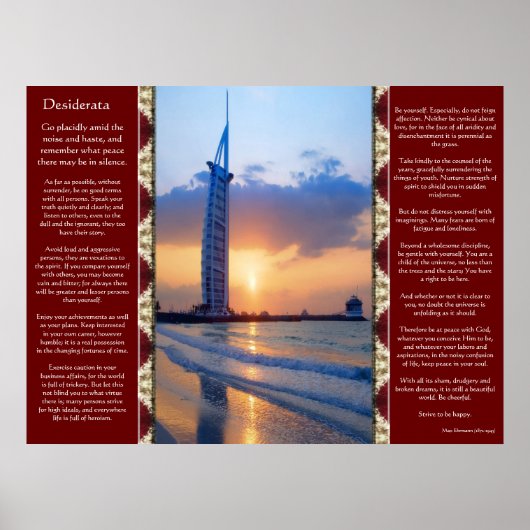 Desiderata Ocean Sky Posters (Voorkant)