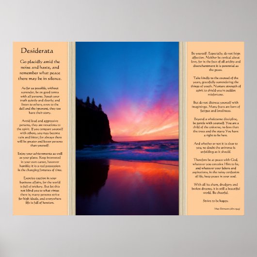 Desiderata Ocean Sky Posters 2 (Voorkant)