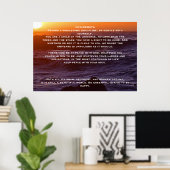 DESIDERATA Ocean Sunset Posters (Thuiskantoor)
