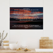 DESIDERATA Ocean Sunset Posters (Keuken)