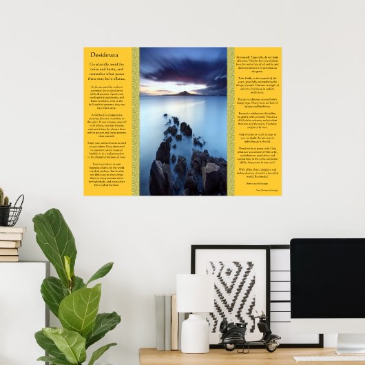 Desiderata Ocean Walkway Posters (Thuiskantoor)
