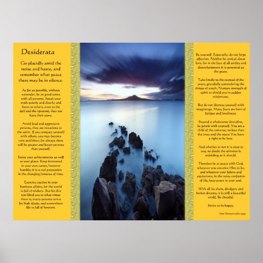Desiderata Ocean Walkway Posters (Voorkant)