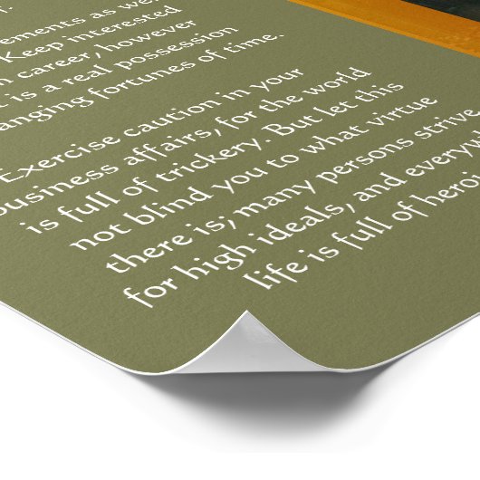 DESIDERATA Old BoatPosters Poster (Hoek)