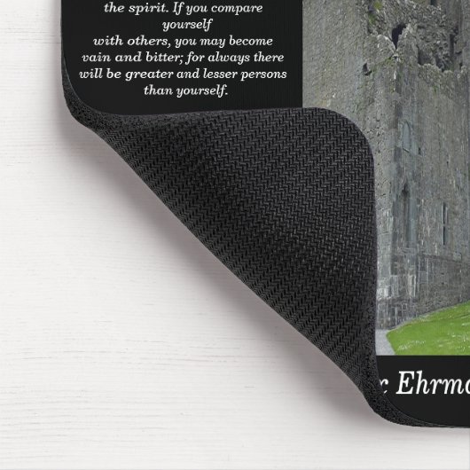 DESIDERATA Old English castle Mousepad Muismat (Hoek)