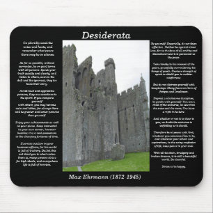 DESIDERATA Old English castle Mousepad Muismat