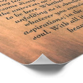 DESIDERATA on Wood Plank Poster (Hoek)