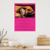 Desiderata onder de beagle oorslaap Posters (Keuken)