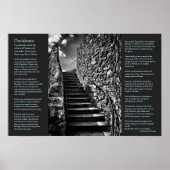 Desiderata op Barbican Steps, Onwards en Upwards Poster (Voorkant)