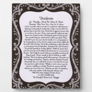 Desiderata op Blackboard Chalk Board Fotoplaat