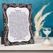 Desiderata op Blackboard Chalk Board Fotoplaat (Zijkant)