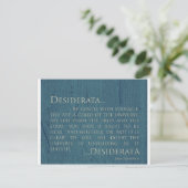 Desiderata op Canvas Briefkaart (Staand voorkant)