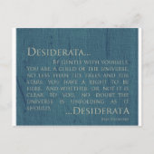 Desiderata op Canvas Briefkaart (Voorkant)