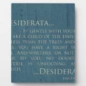 Desiderata op Canvas Fotoplaat (Voorkant)