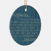 Desiderata op Canvas Keramisch Ornament (Rechts)
