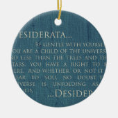Desiderata op Canvas Keramisch Ornament (Voorkant)