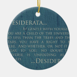 Desiderata op Canvas Keramisch Ornament