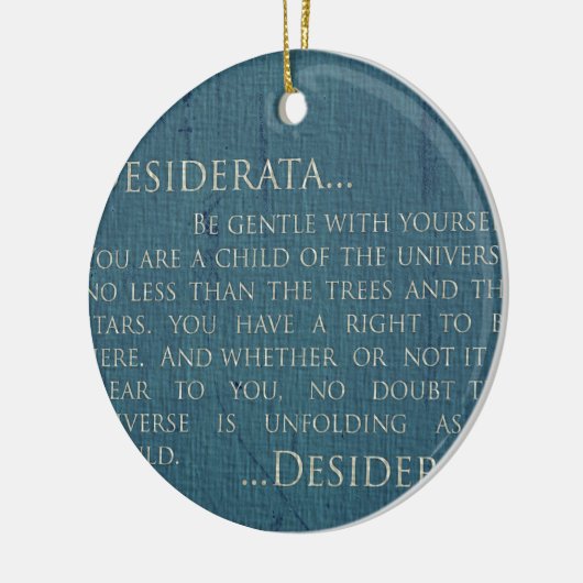 Desiderata op Canvas Keramisch Ornament (Links)